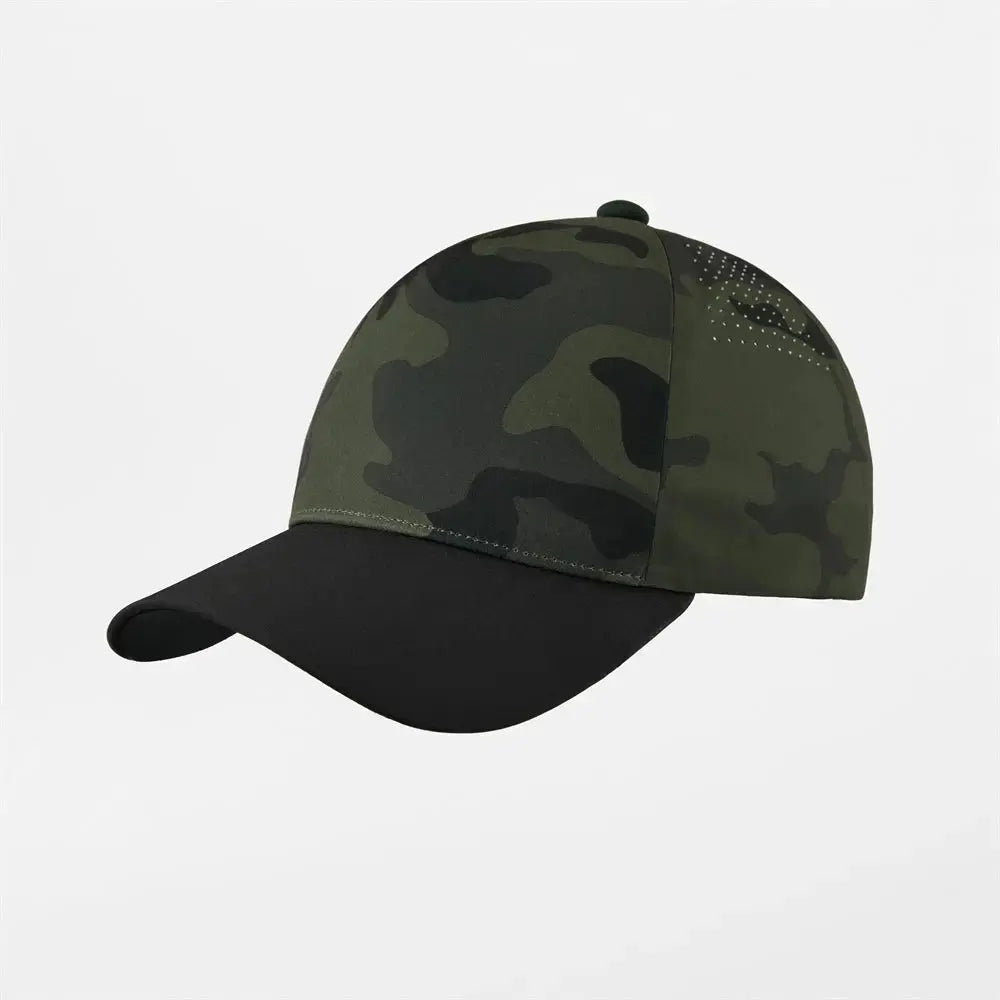 Blank Seamless 5 Panel Perforated Performance Snapback Hat Wholesale