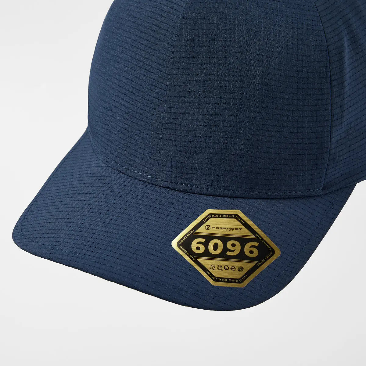 Blank Recycled Water Repellent Seamless Performance Fitted Cap Wholesale - 6096