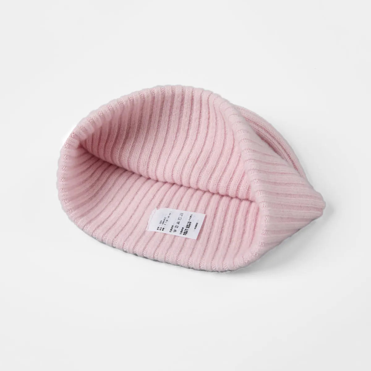 Blank Cuffed 100% Merino Wool Seamless Beanie Wholesale - 1224