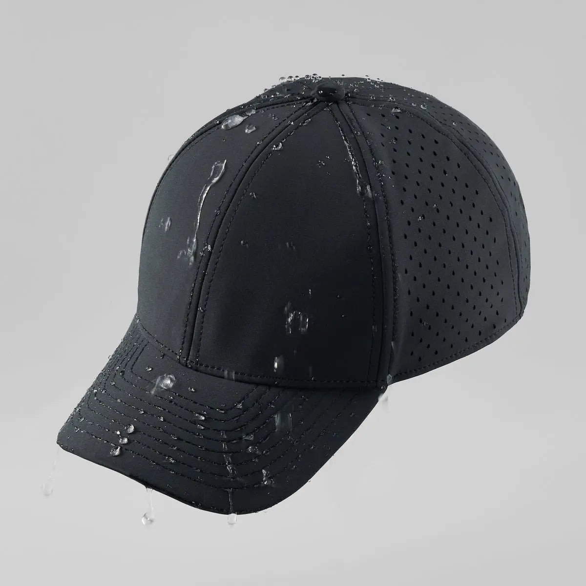 Blank Performance Water Resistant Perforated Snapback Hat Wholesale - 6266