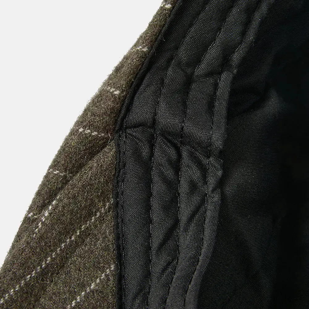 Blank Stripe Wool Flat Cap - 426 foremosthat