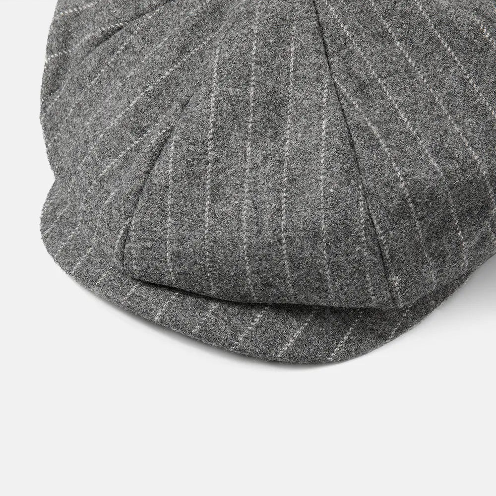 Blank Stripe Wool Newsboy Cap - 423 foremosthat