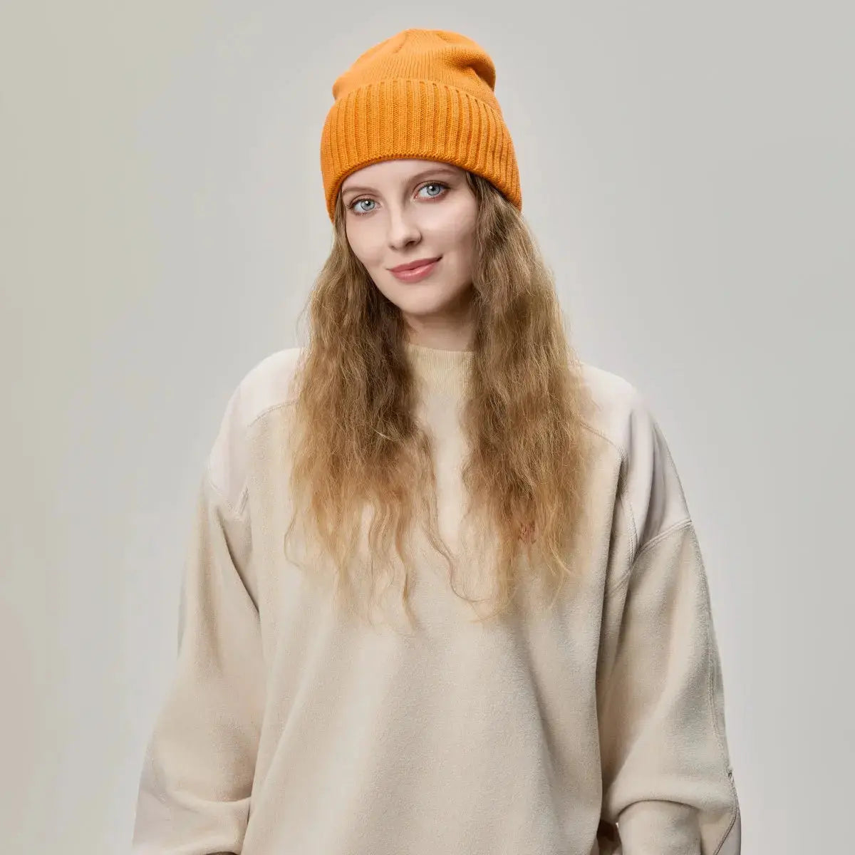 Blank Classic Ribbed Knit Wool Beanie Wholesale - 1188