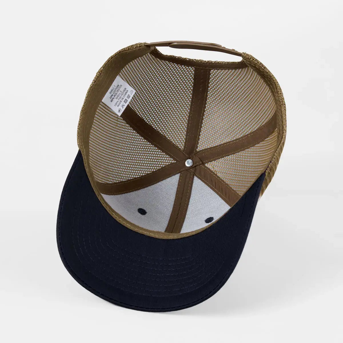 Wholesale Blank 6 Panel Mid Profile Structured Trucker Hat - 7018 Foremost Hat