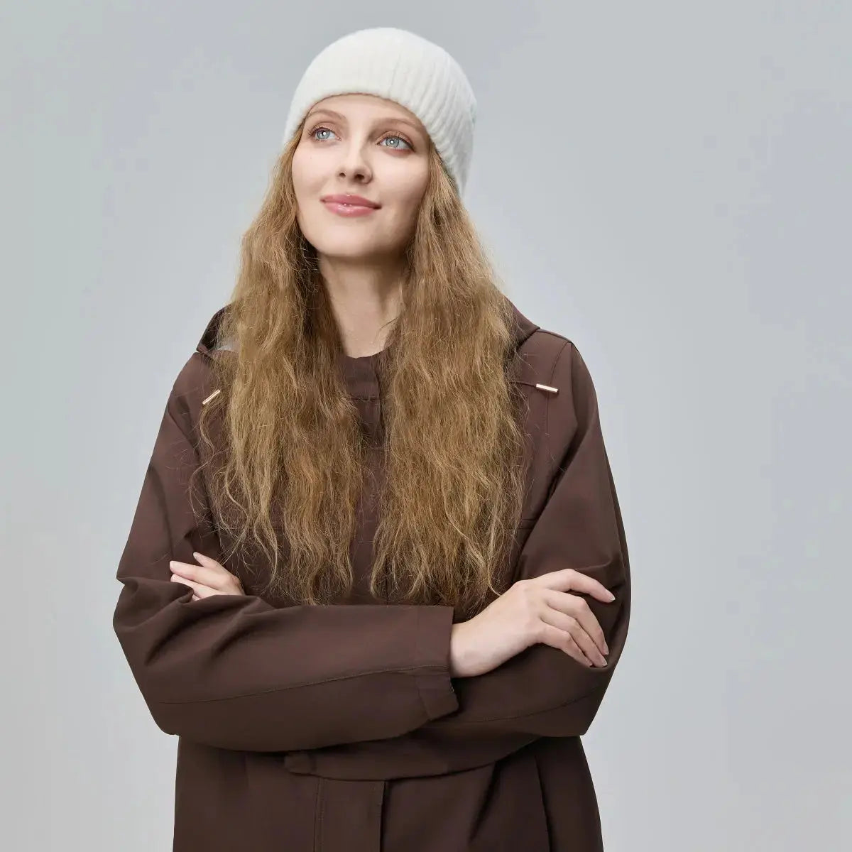 Blank Cuffed 100% Merino Wool Seamless Beanie Wholesale - 1224