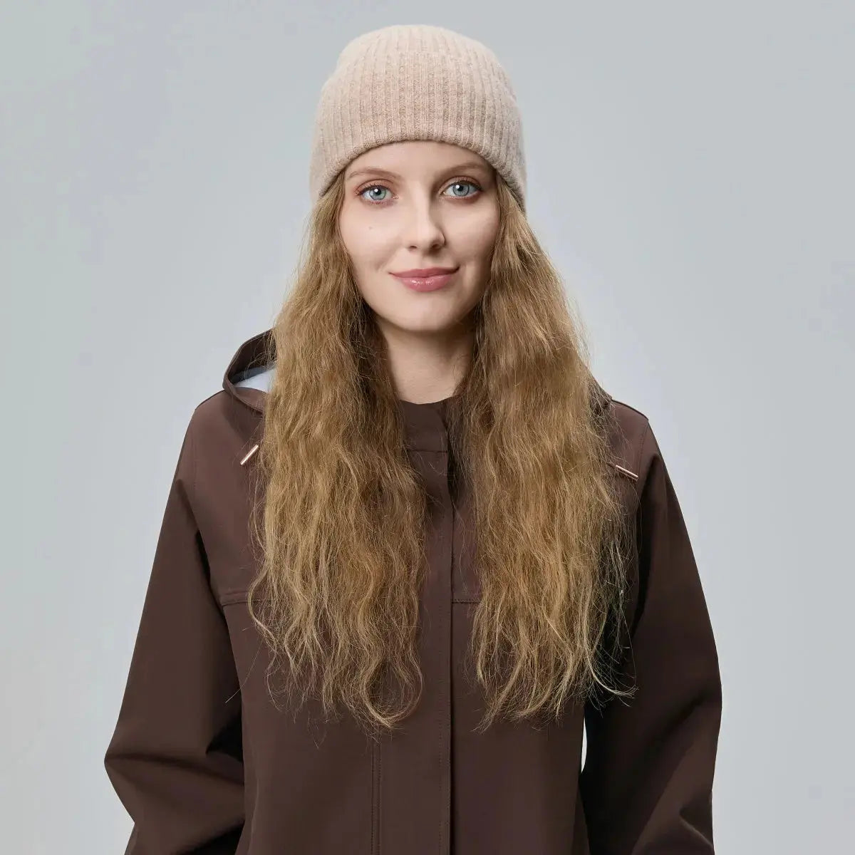 Blank Cuffed 100% Merino Wool Seamless Beanie Wholesale - 1224
