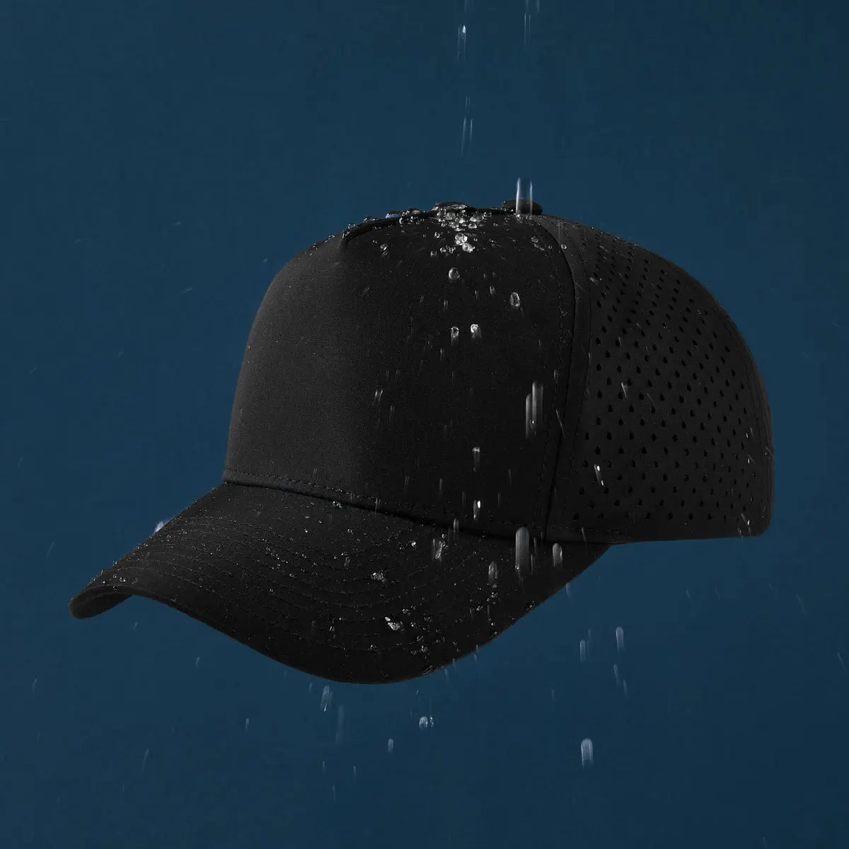 Blank Perforated 5 Panel Performance Snapback Golf Hat Wholesale - 6526 (Recycled) Foremost Hat