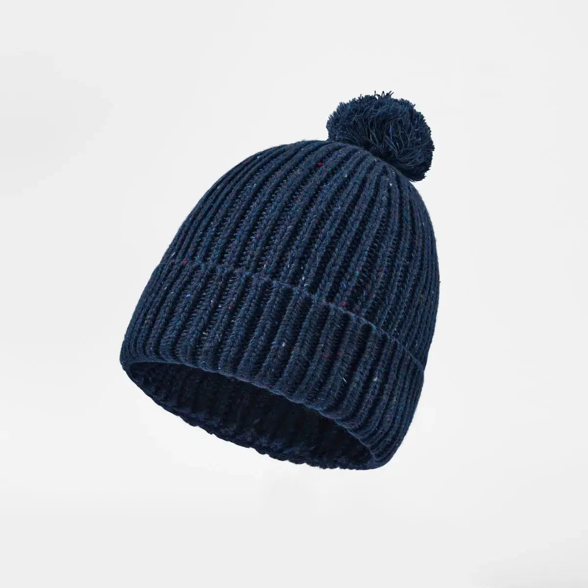 Blank Wool Flecked Pom Pom Beanie Wholesale - 1192