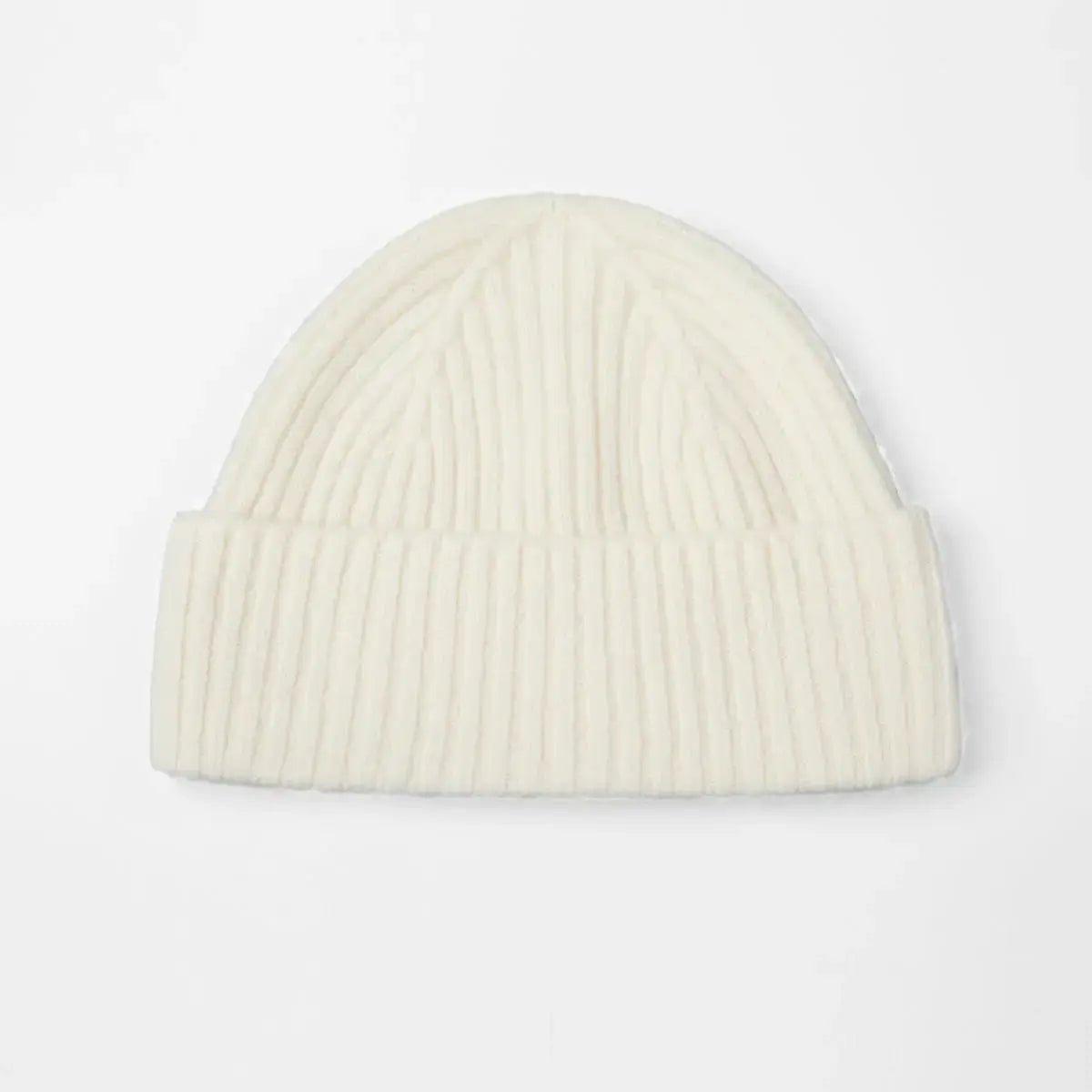Blank Cuffed 100% Merino Wool Seamless Beanie Wholesale - 1224