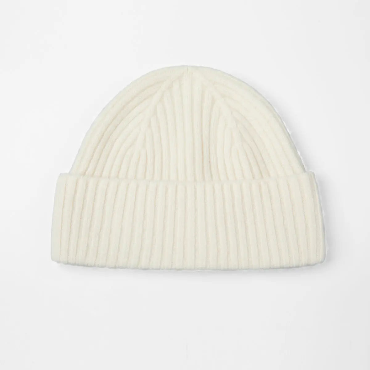 Blank Cuffed 100% Merino Wool Seamless Beanie Wholesale - 1224