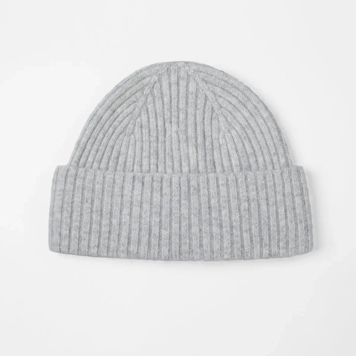 Blank Cuffed 100% Merino Wool Seamless Beanie Wholesale - 1224