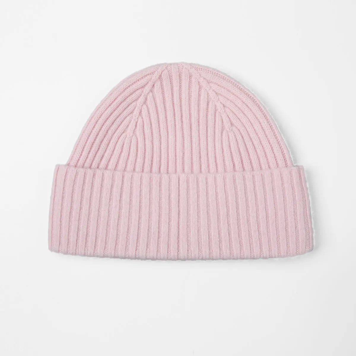 Blank Cuffed 100% Merino Wool Seamless Beanie Wholesale - 1224