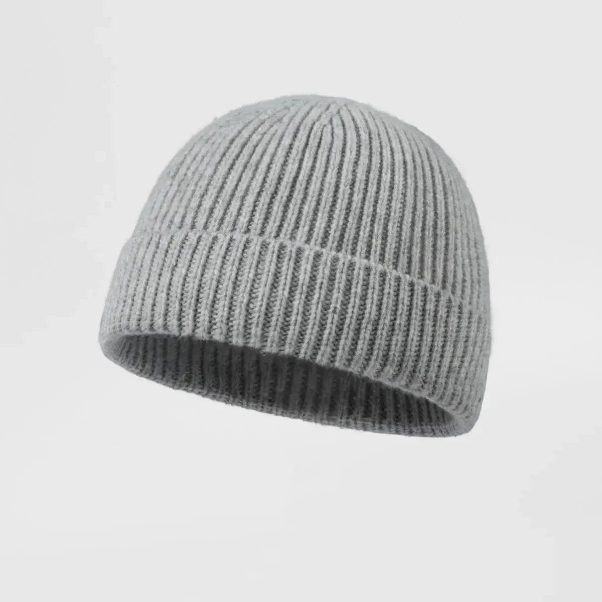 Blank 100% Merino Wool Short Fisherman Beanie Wholesale - 1281
