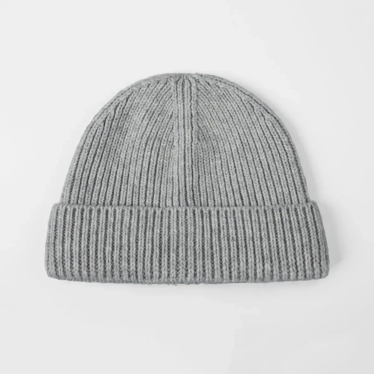 Blank 100% Merino Wool Short Fisherman Beanie Wholesale - 1281