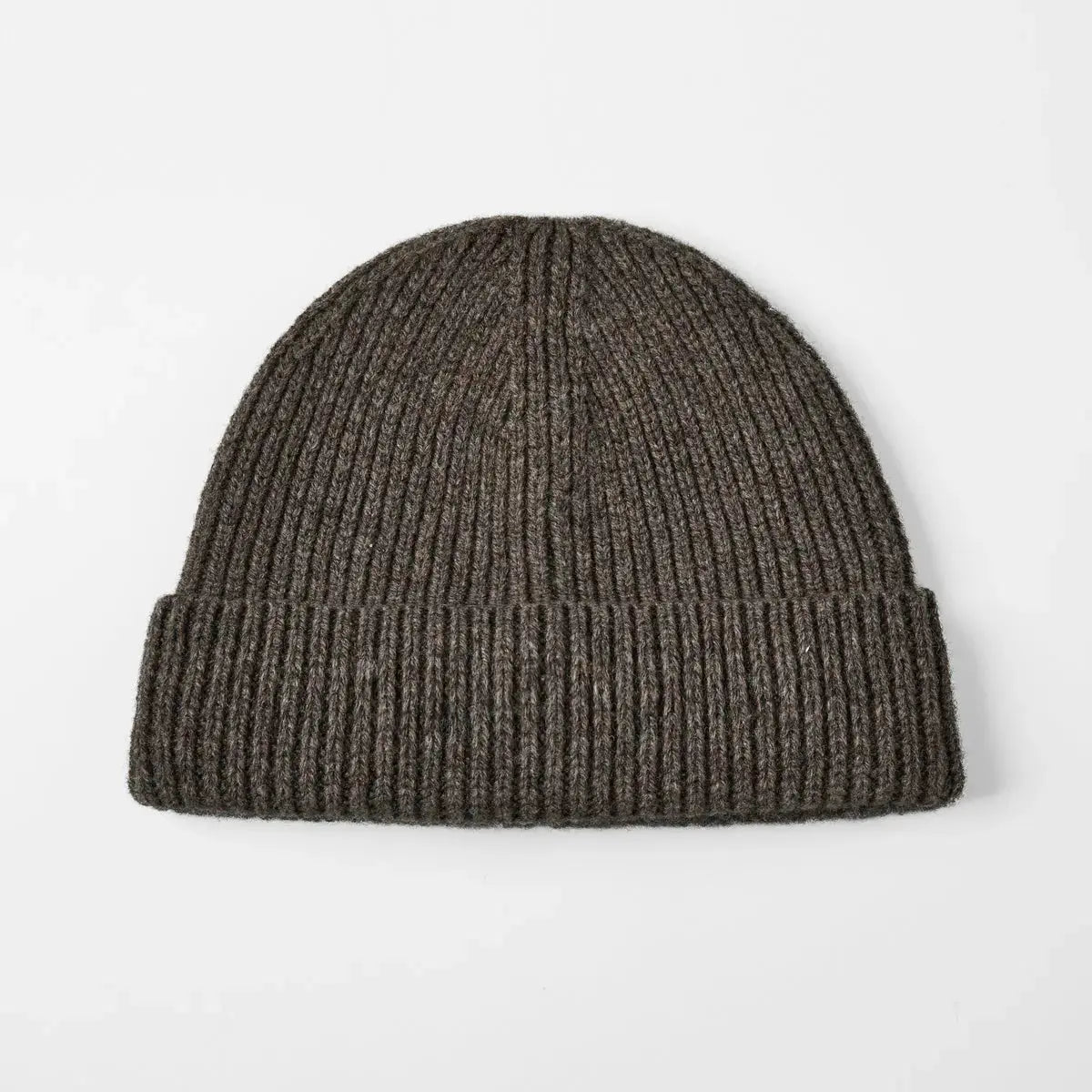 Blank 100% Merino Wool Short Fisherman Beanie Wholesale - 1281