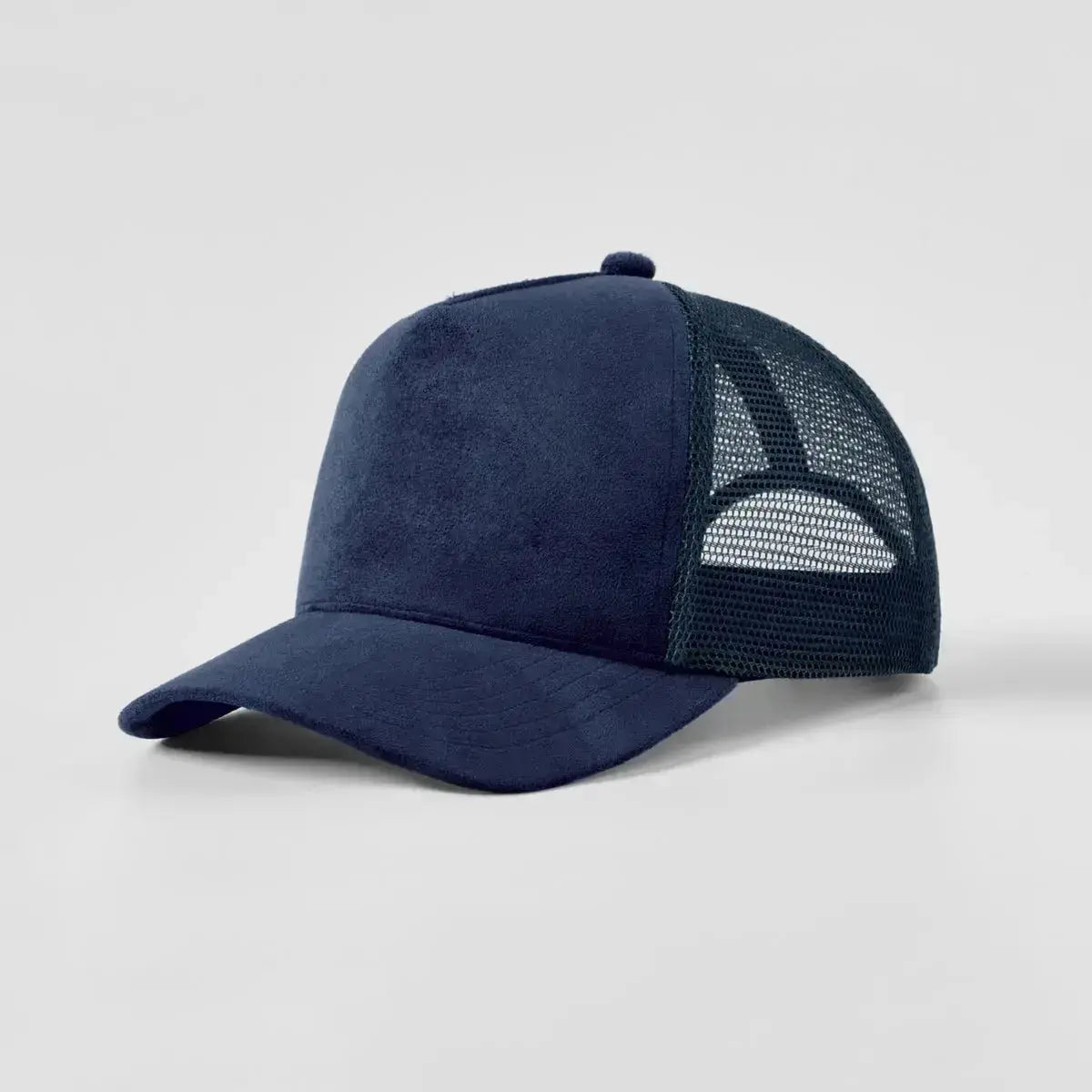 Blank Suede Mesh 5 Panel Trucker Hats Wholesale - 6710 Foremost Hat