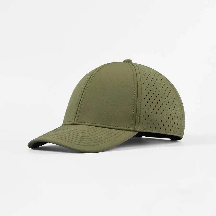 Blank Performance Water Resistant Perforated Snapback Hat Wholesale - 6266