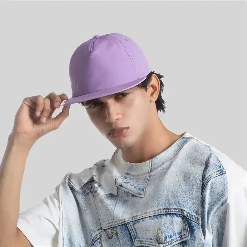 Blank 5 Panel Nylon Unstructured Snapback Hat - 6712 Foremost Hat
