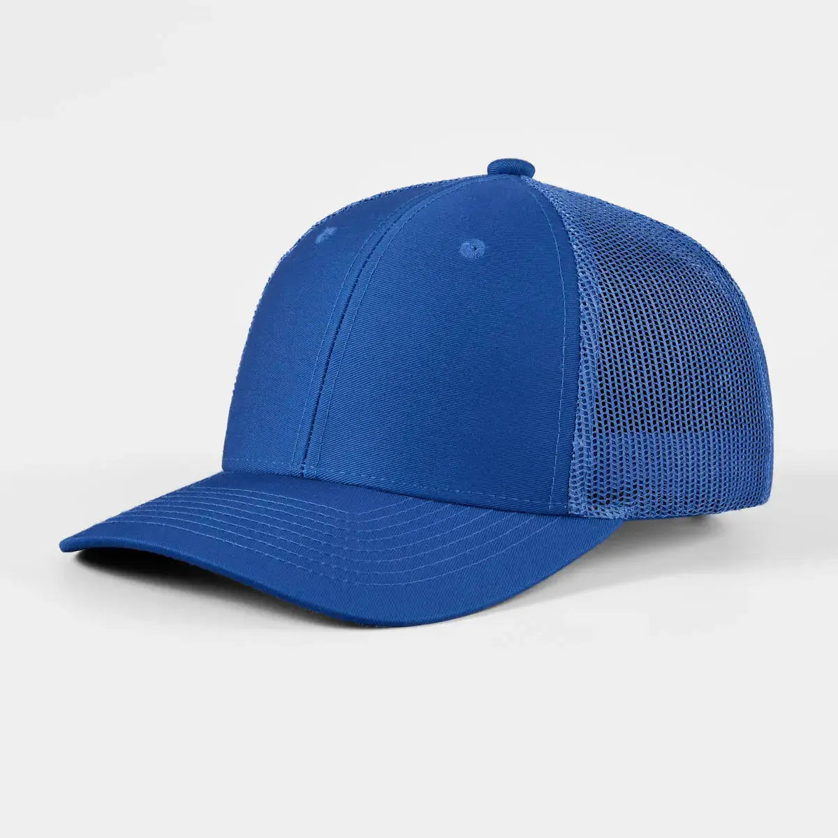 Wholesale Blank 6 Panel Mid Profile Structured Trucker Hat - 7018 Foremost Hat