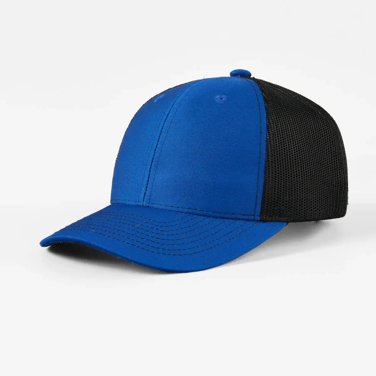 Wholesale Blank 6 Panel Mid Profile Structured Trucker Hat - 7018 Foremost Hat
