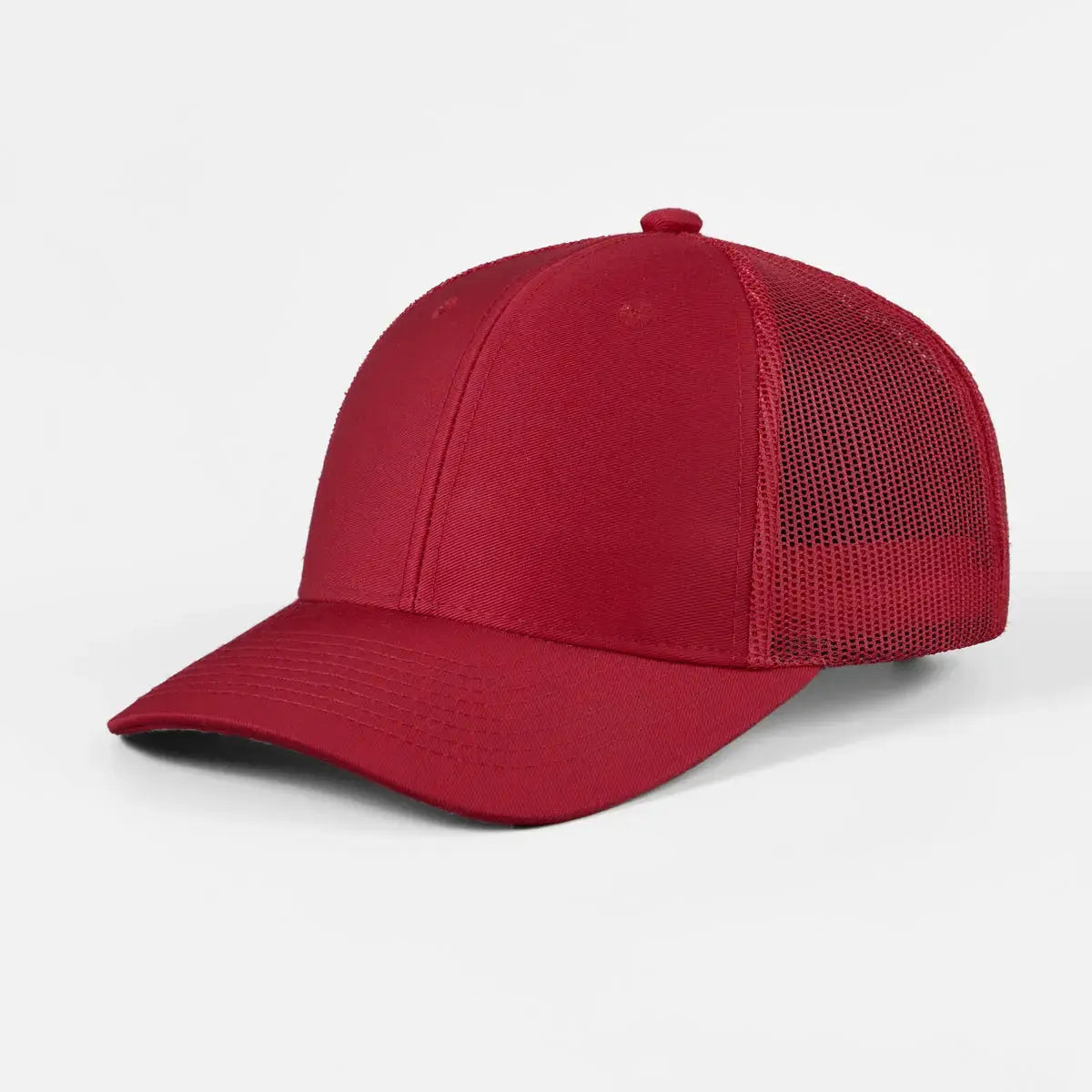 Wholesale Blank 6 Panel Mid Profile Structured Trucker Hat - 7018 Foremost Hat