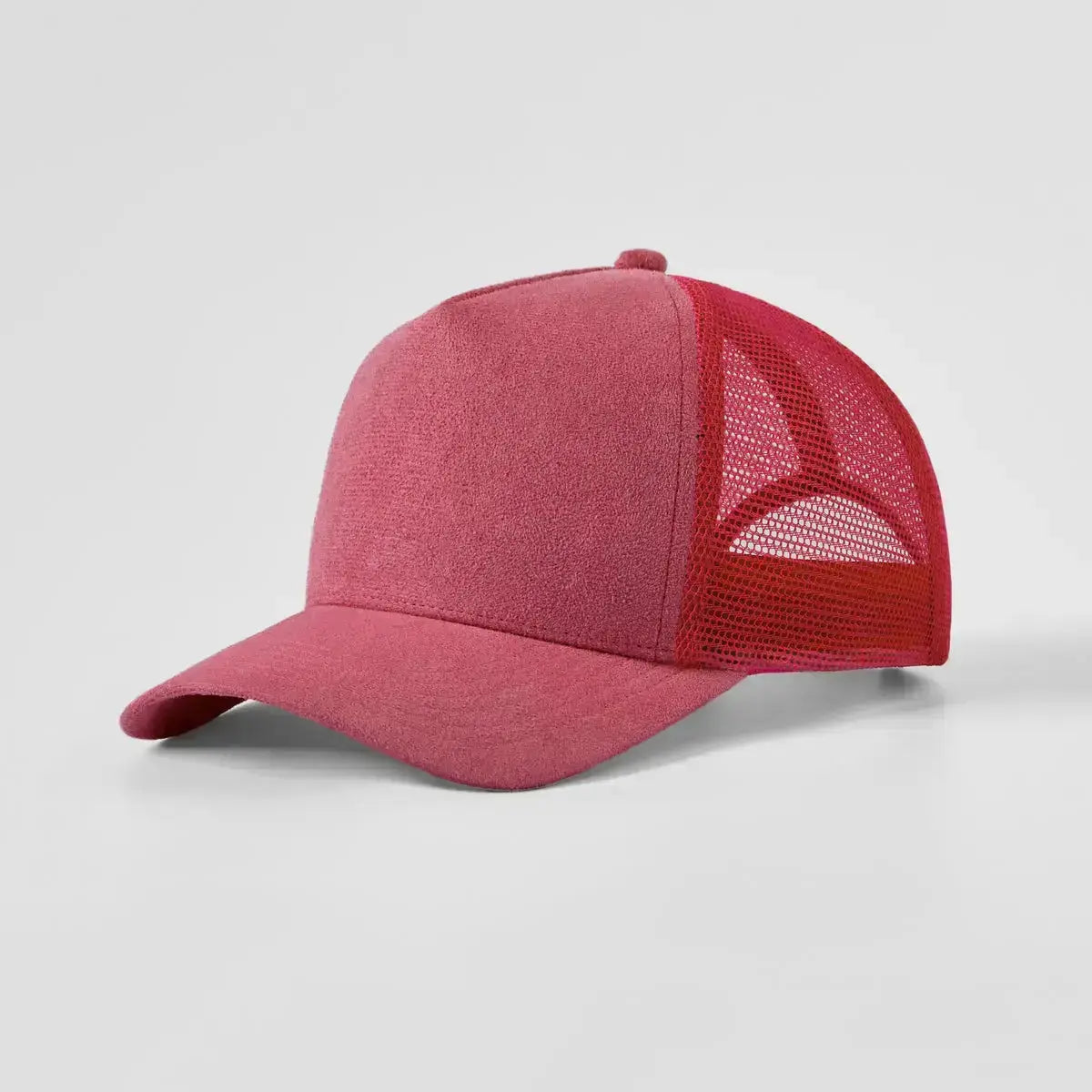 Blank Suede Mesh 5 Panel Trucker Hats Wholesale - 6710 Foremost Hat