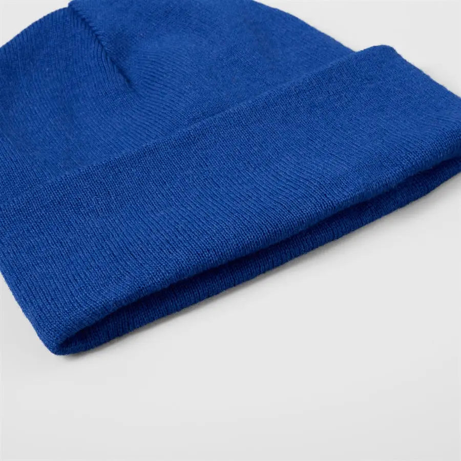 Blank Cuffed Satin Lined Knit Beanies Wholesale - 1176
