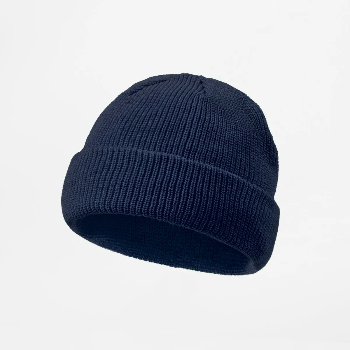 Blank Recycled Knit Cuffed Fisherman Beanie Wholesale - 1195