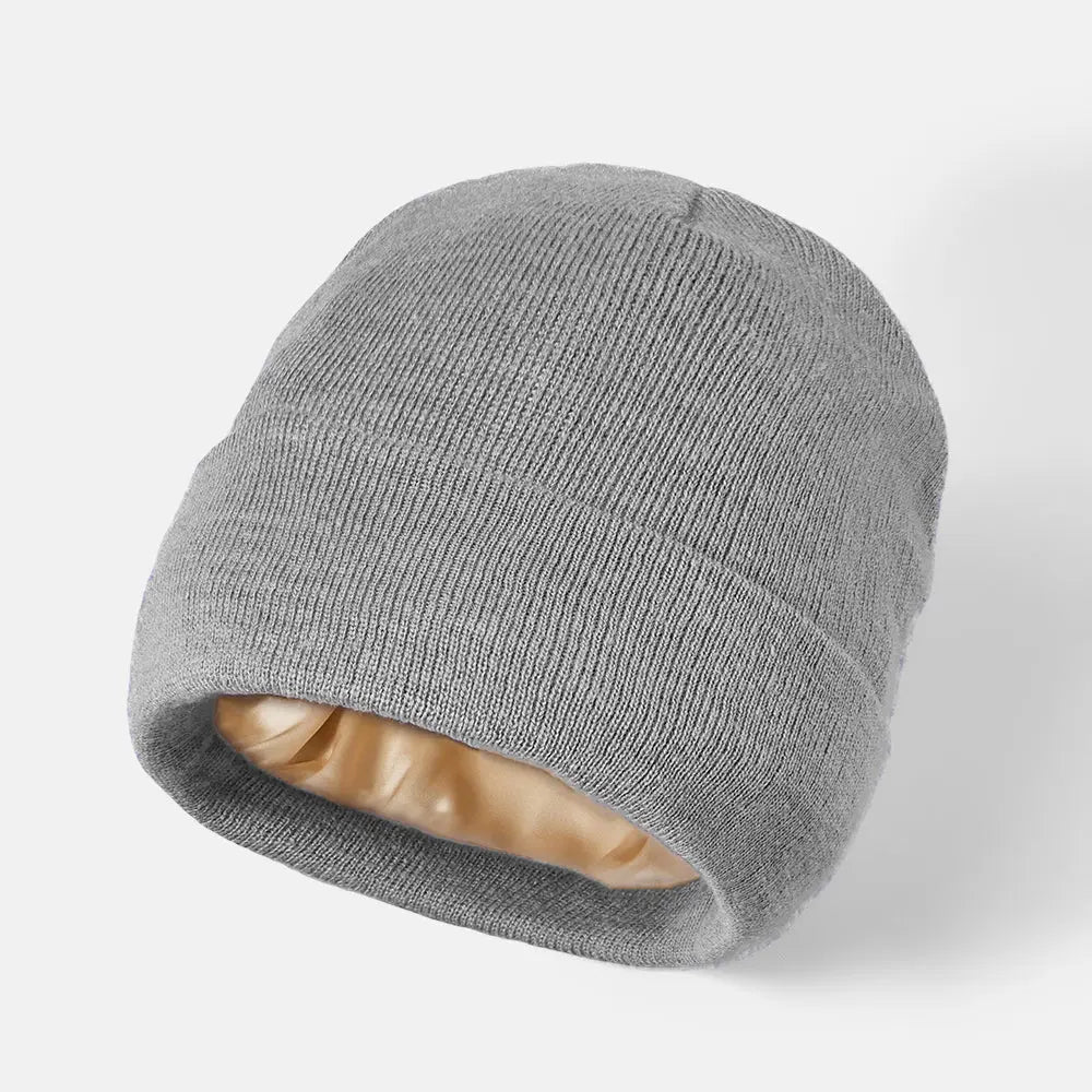 Blank Cuffed Satin Lined Beanie Wholesale - 1176Â L.Grey Foremost Hat