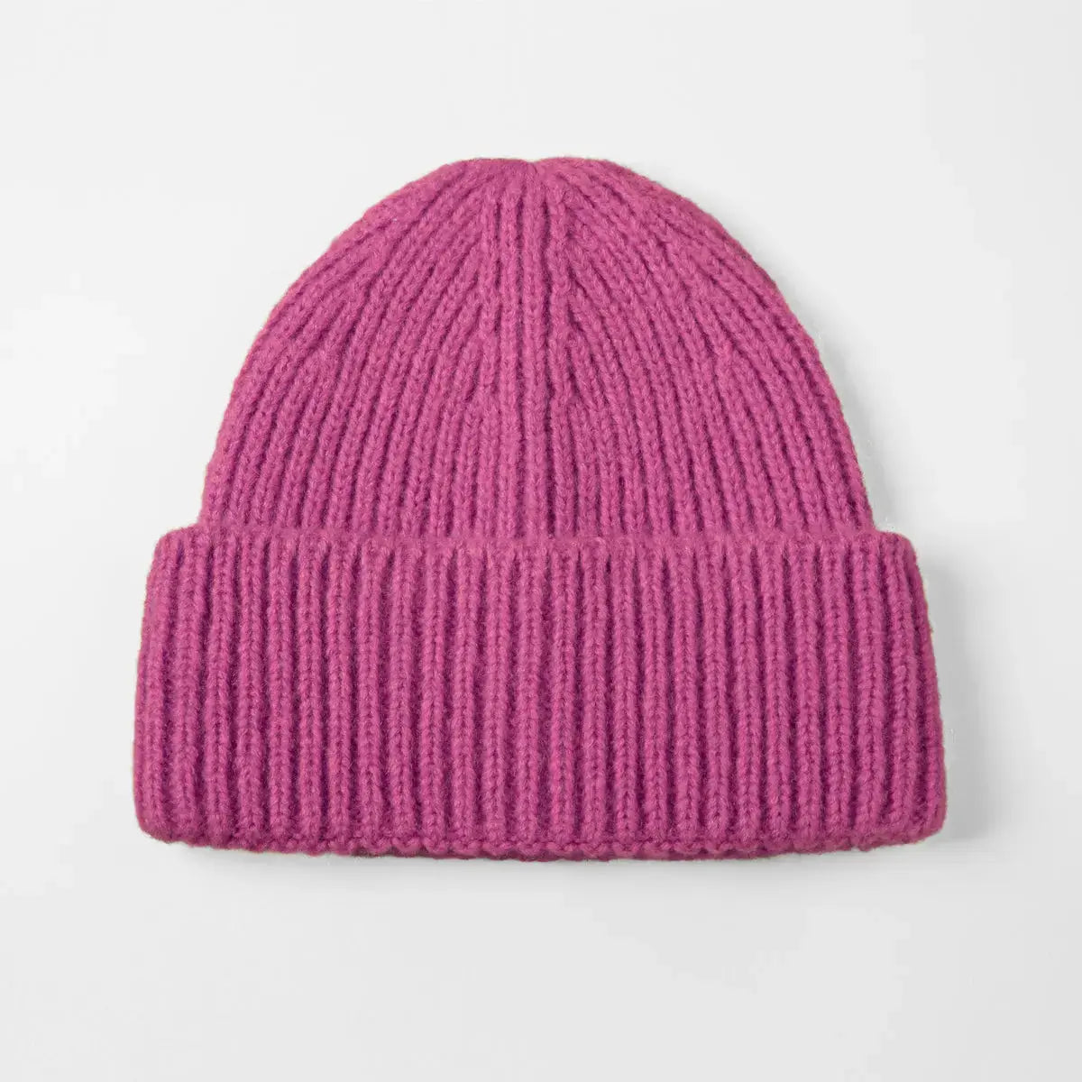Blank Cuffed Mohair Blend Beanie Wholesale - 1265