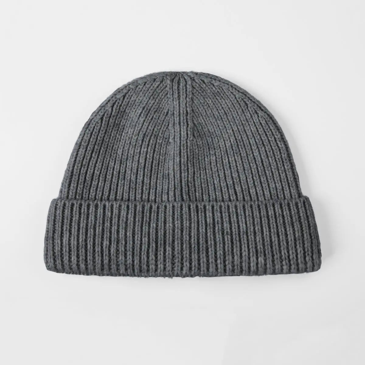 Blank 100% Merino Wool Short Fisherman Beanie Wholesale - 1281