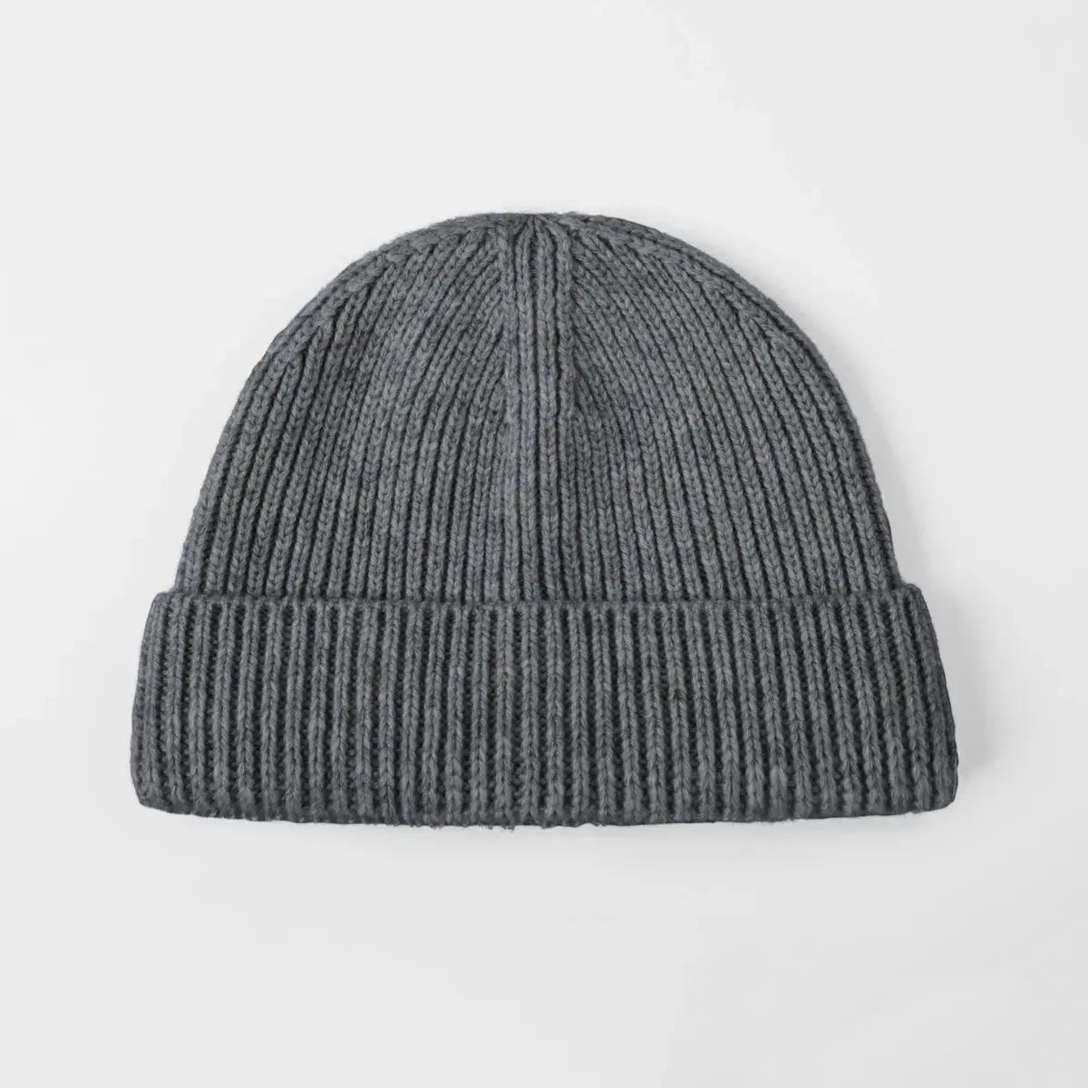 Blank 100% Merino Wool Short Fisherman Beanie Wholesale - 1281