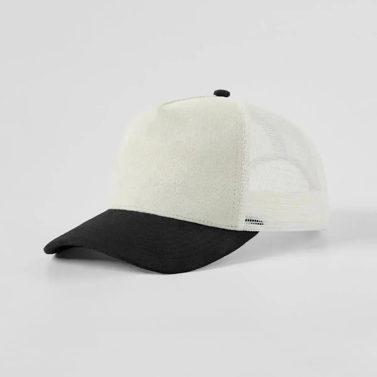 Blank Suede Mesh 5 Panel Trucker Hats Wholesale - 6710 Foremost Hat