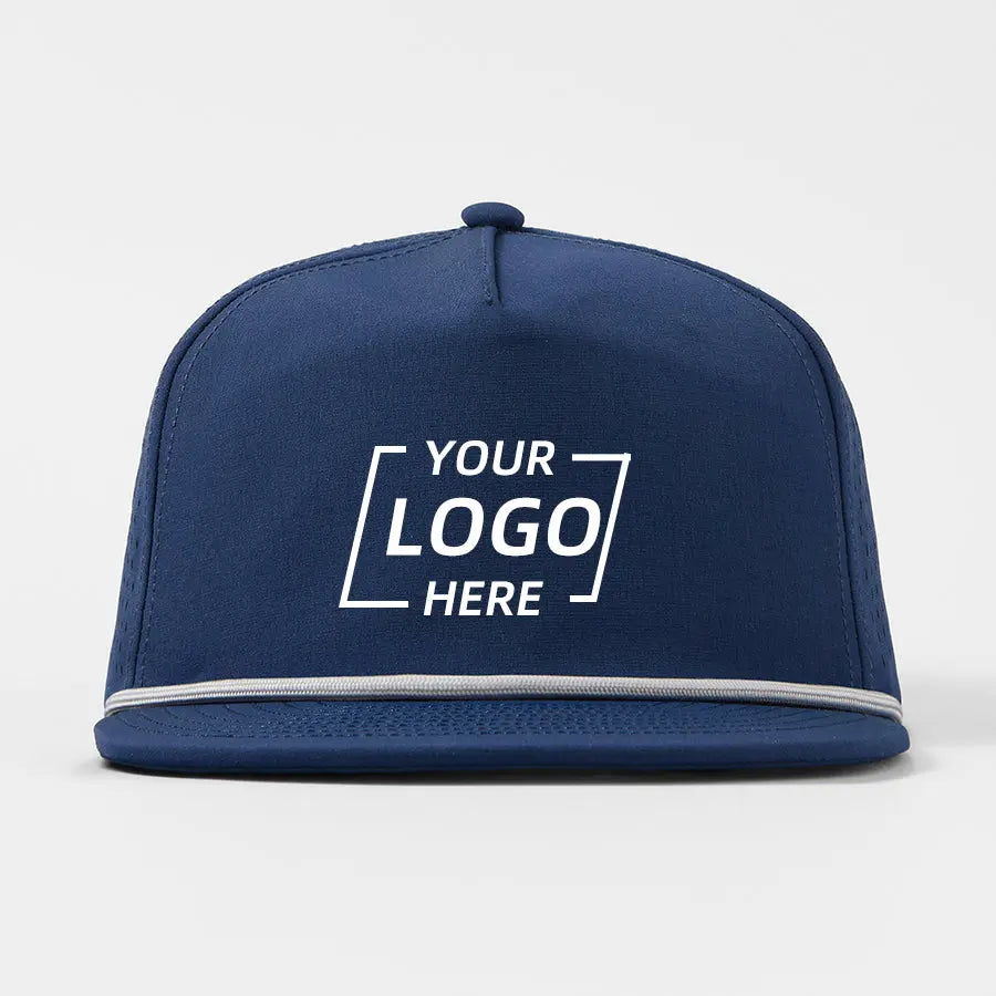 Blank Water Repellent 5 Panel Snapback Golf Hats with Rope Wholesale - 5015P