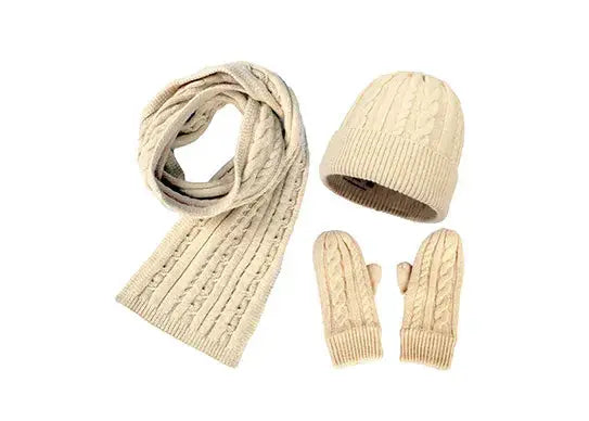 Custom Beanie Gloves and Scarf Set