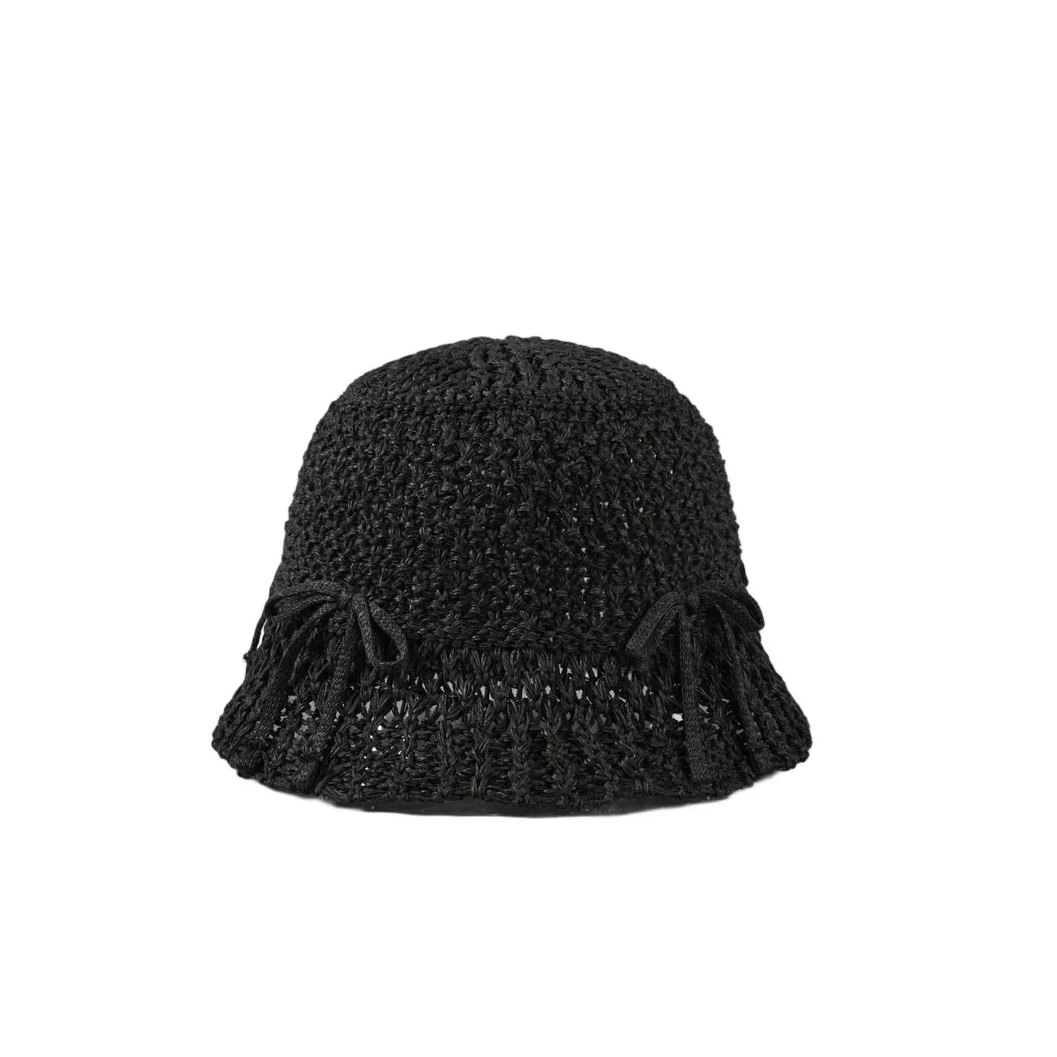 Custom Bowknot Paper Cotton Bucket Hats - 7144
