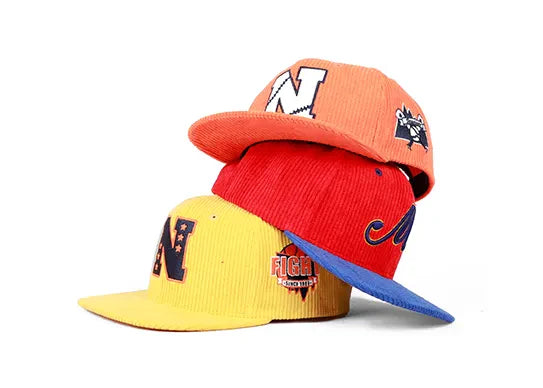 Custom 6 Panel Corduroy Snapback Hats Wholesale