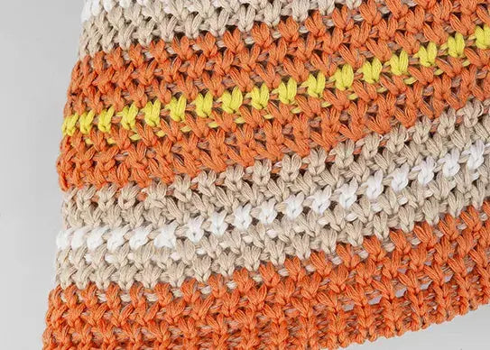 Custom Crochet Cotton Summer Bucket Hat - 7051