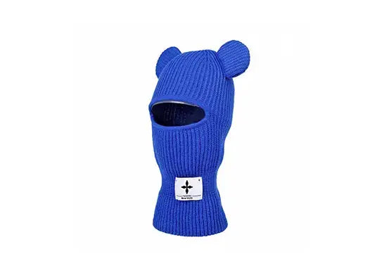 Custom Crochet Knit Balaclava Ski Mask With Ears
