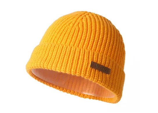 Custom Fisherman Beanies with Leather Patch