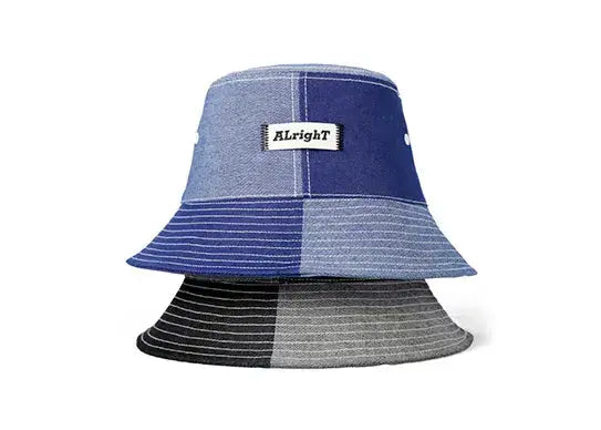 Custom Jean Denim Bucket Hats with Patch Logo