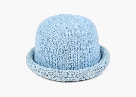 Custom Thick Knitted Wool Bucket Hat - 1395