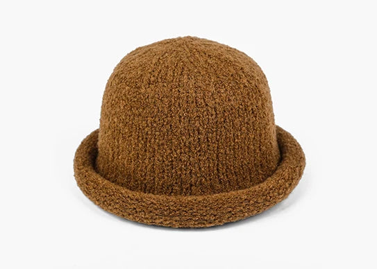 Custom Thick Knitted Wool Bucket Hat - 1395