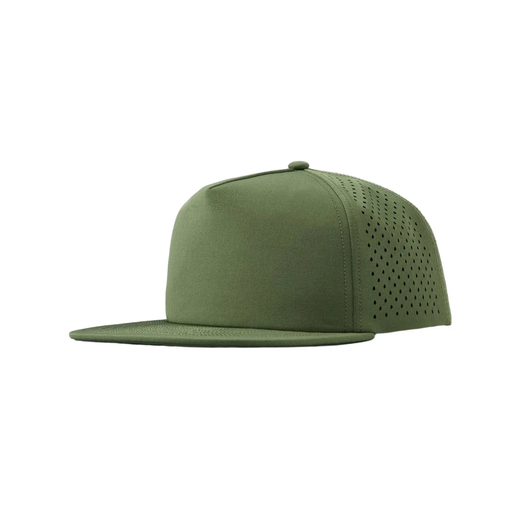 Custom Personalized 5 Panel Laser Perforated Snapback Hats - 5015