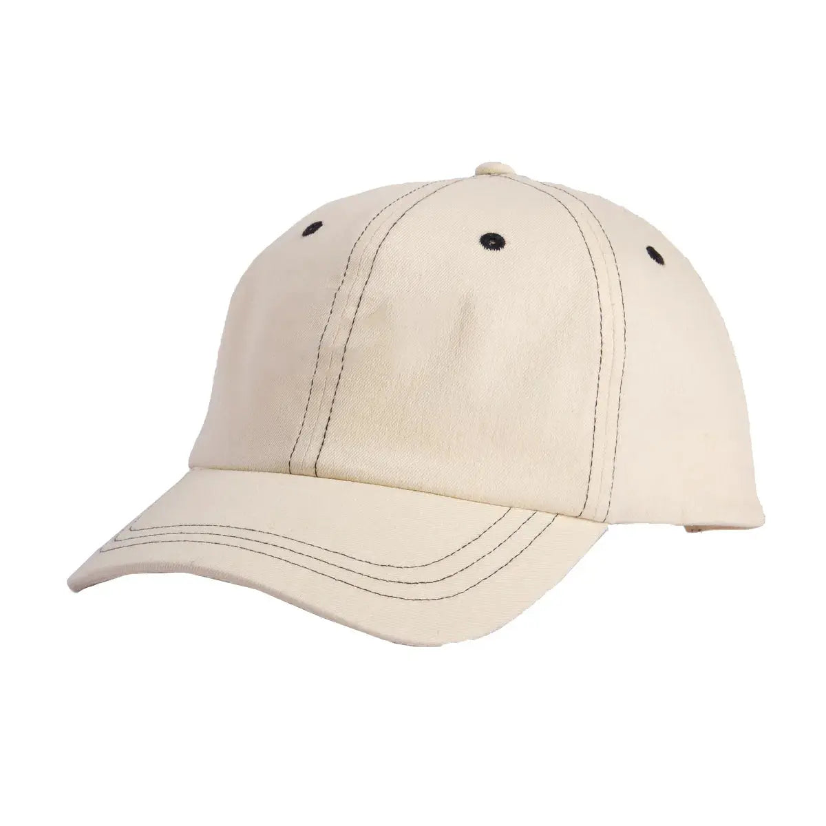 Custom Poly Denim Color Blocking Soft Crown Dad Hat - 6142