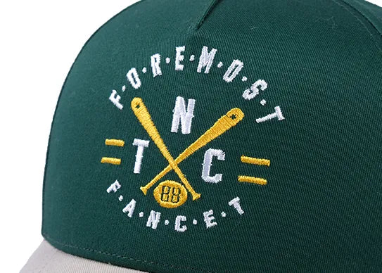 Custom Two Tone 5 Panel Baseball Caps