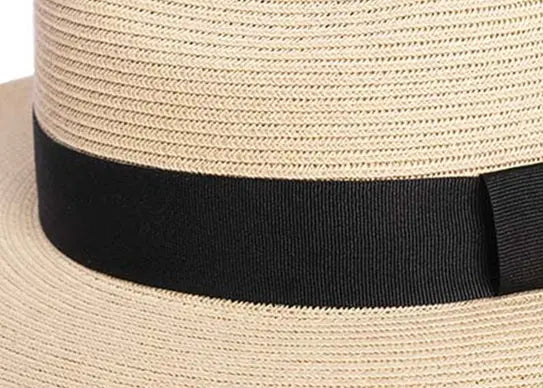 Custom Wide Brim Straw Fedora Hats