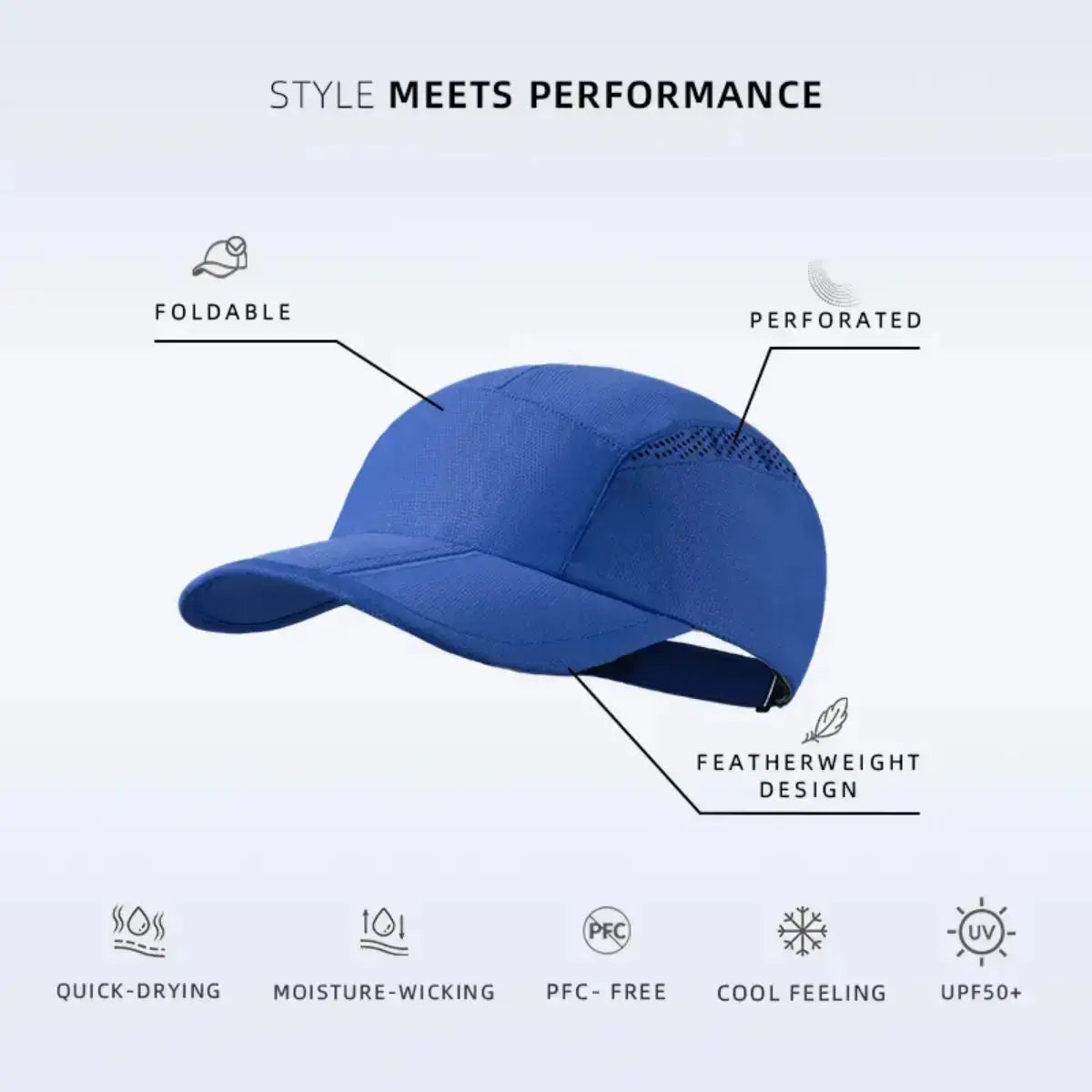Blank Quick Dry Light Weight Foldable Running Cap Wholesale - 5067Â Â Â Foremost Hat-Wholesale & Custom Hats