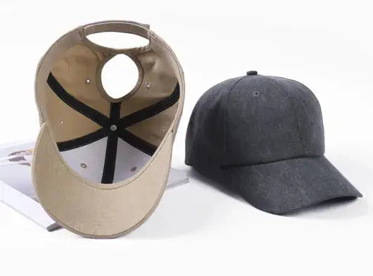 Wholesale Ponytail Washed Baseball Caps