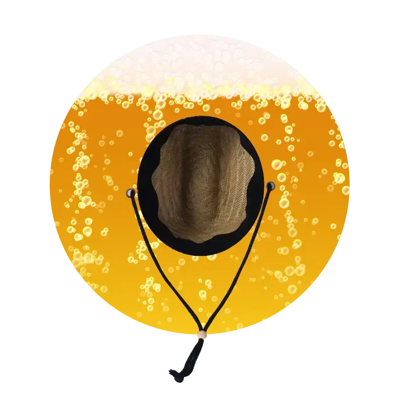 Straw Lifeguard Sun Hat Wholesale - Blank and Under Brim